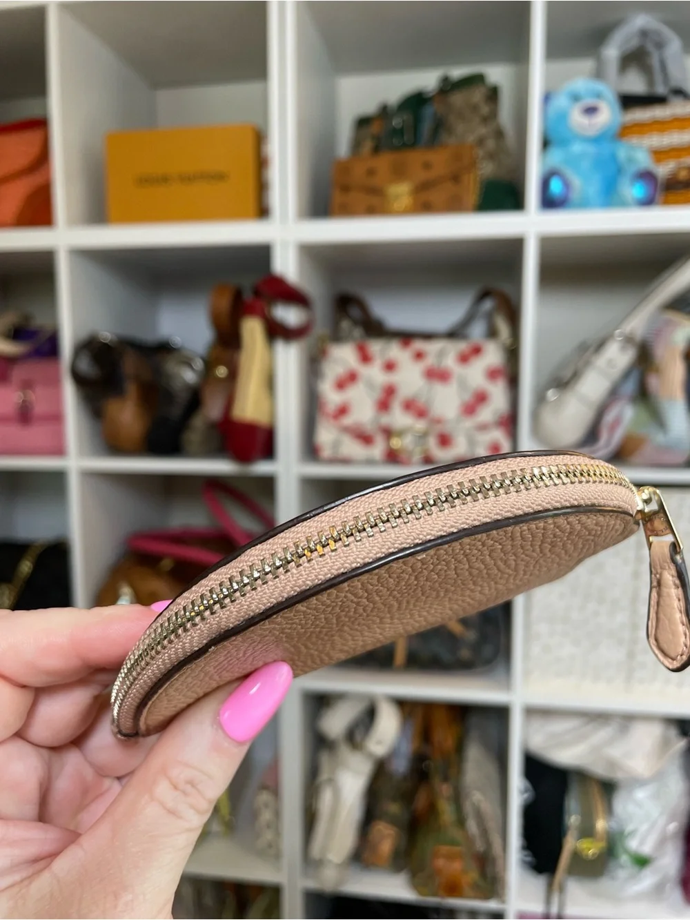 Coach Shooting Star Rainbow Coin Case with Glitter Accents & Studded Details 🌈💫